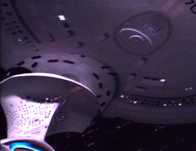 Starfleet ships — Galaxy-class saucer separation at warp 